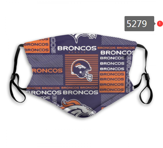 2020 NFL Denver Broncos #12 Dust mask with filter